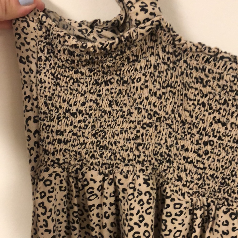 Cheetah print sleeveless maxi dress with buttons - Picture 9 of 11